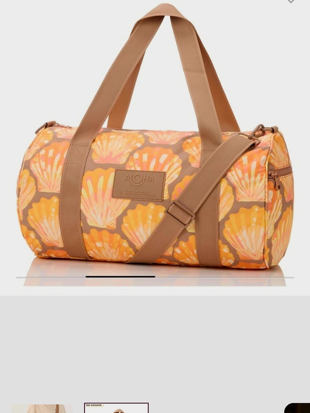 ALOHA Collection Sunrise Shell Sporty Duffel